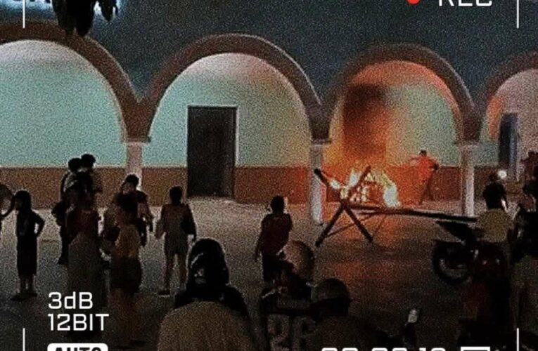 Incendian Palacio Municipal de Tzucacab por muerte de un detenido (Yucatán)