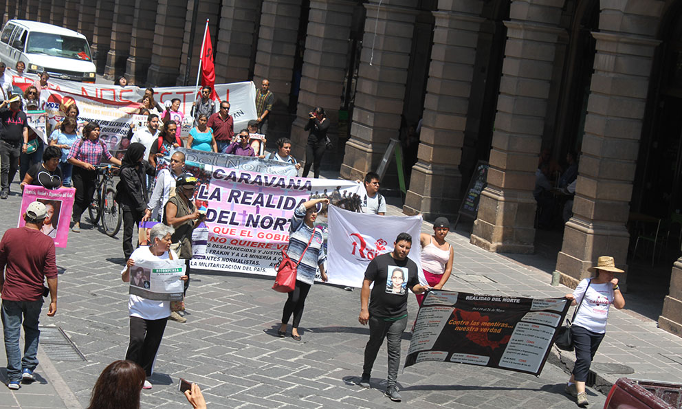 Caravana de la Realidad del Norte llega a San Luis (San Luis Potosí)