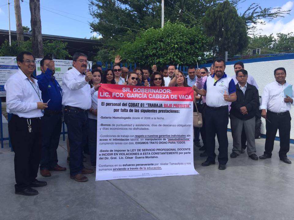 ‘Basta de denigrar a maestros’ (Tamaulipas)