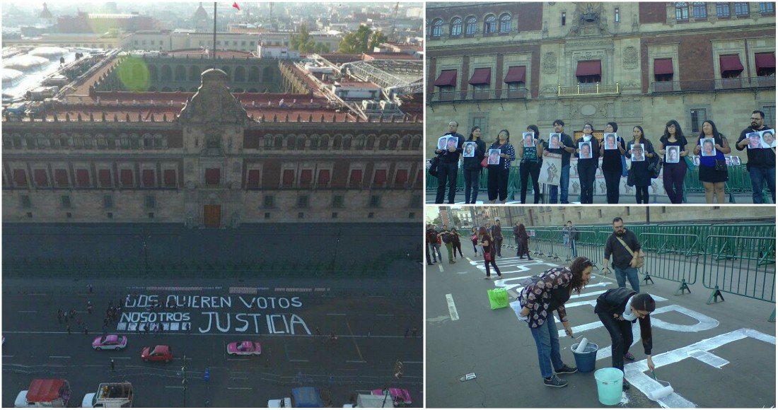 Periodistas protestan en Palacio Nacional; Unesco y UE exigen castigo para asesinos de reporteros