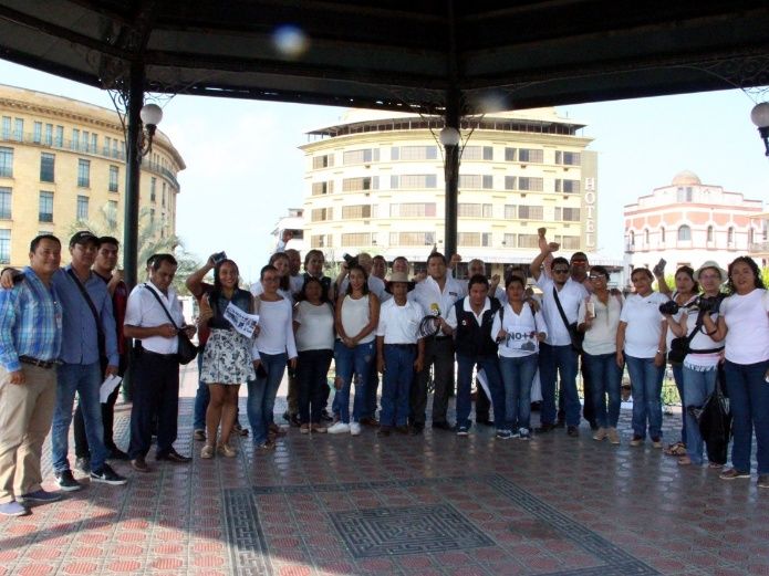 Protestan periodistas en Tamaulipas