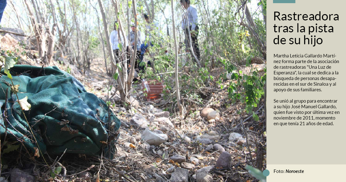 Madre se une a “rastreadoras” para buscar a su hijo; matan al esposo, y ella está desaparecida