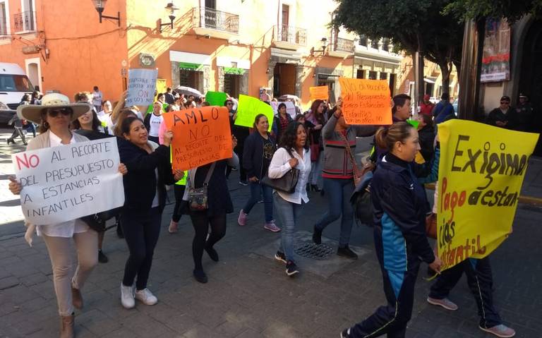 Se manifiestan Estancias Infantiles contra reducción de presupuesto en 2019 (Tlaxcala)