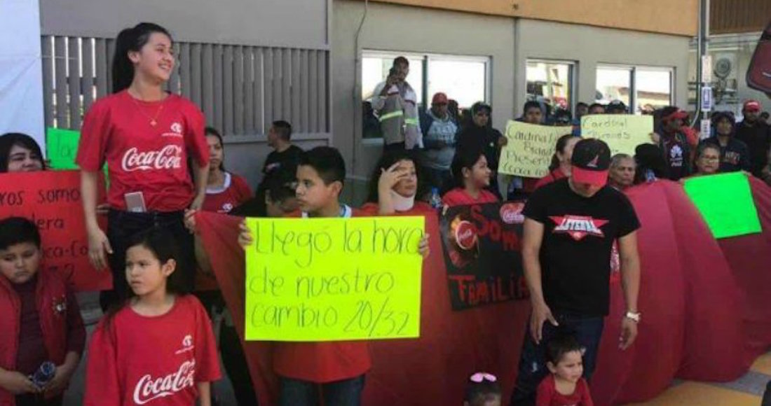 Al menos 700 trabajadores de Coca Cola en Matamoros, Tamaulipas, también se van a huelga
