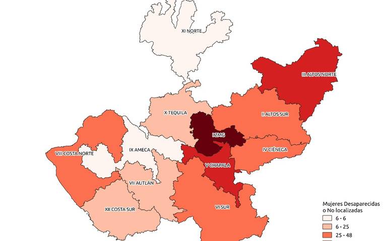 En 2019 han desaparecido ya 53 mujeres, 37 de ellas entre 10 y 20 años de edad (Jalisco)