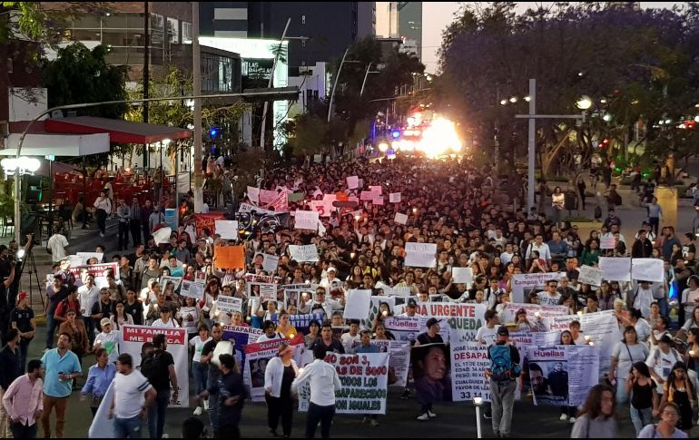 Marchan “para no olvidar” a sus desaparecidos (Jalisco)