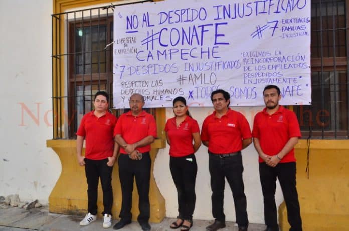 Dejan sin empleo a siete trabajadores del Conafe (Campeche)