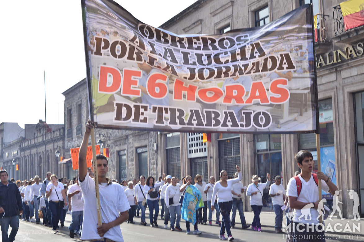 Trabajadores en Michoacán, mal pagados y sin seguridad social