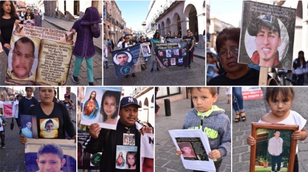 Madres de desaparecidos marcharon en el Centro Histórico de Zacatecas