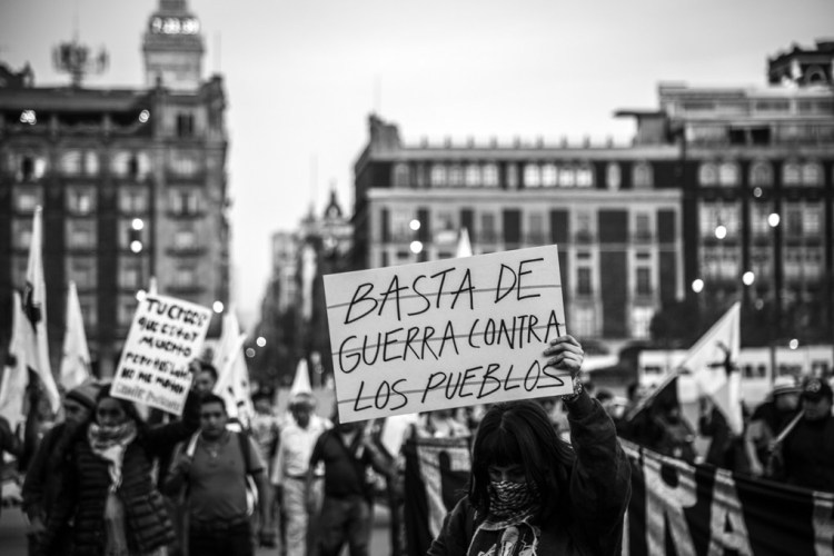 Jornadas por la vida y contra la guerra: alto a la violencia y a la militarización del territorio zapatista