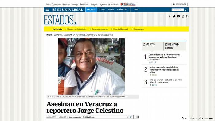 Asesinan a tres periodistas en México en menos de una semana