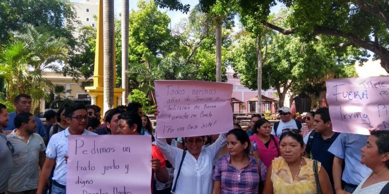 Maestros de Telebachilleratos de Yucatán demandan reinstalación (Video)