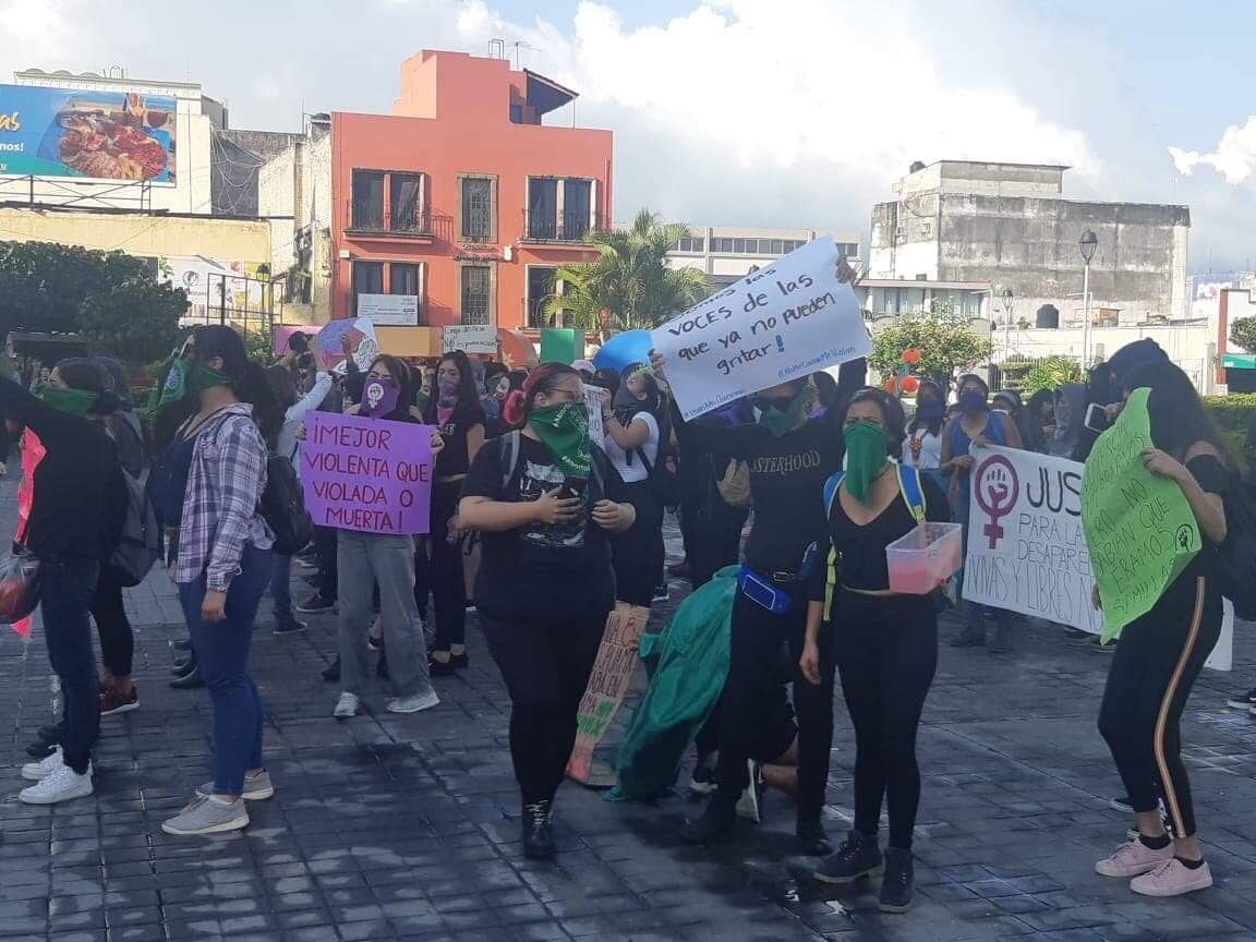 Así fue la manifestación de Colectivos Feministas en Nayarit