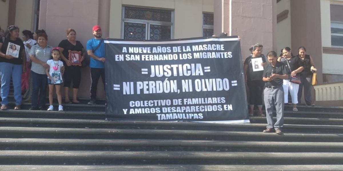 Colectivo de Familiares Desaparecidos protesta en contra de Guardia Nacional (Tamaulipas)
