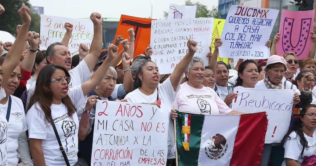 Dos años del S19, seguimos en la calle y la corrupción continúa, recriminan Damnificados Unidos