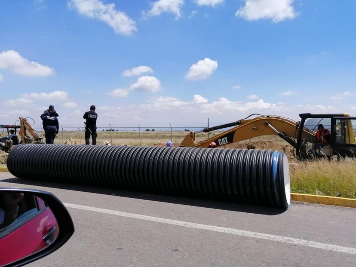 Pobladores denuncian obras para industrializar tierras cercanas al volcán Popocatépetl (Puebla)