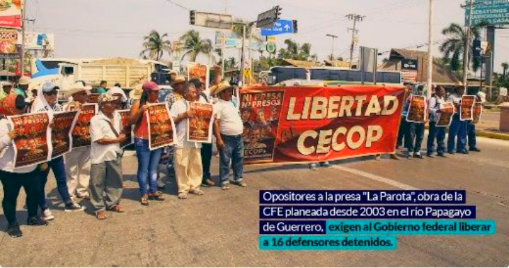 Defensores de la tierra y el agua paralizan obra (Guerrero)