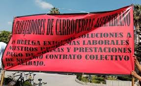 Empleados de empresa de carrocerías protestan por falta de pago en Tezoyuca (Estado de México)