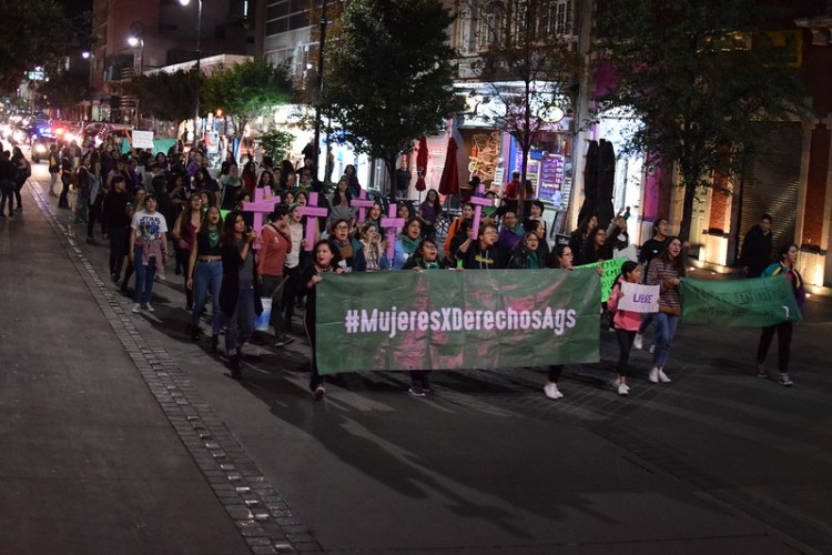 EXIGE COMUNIDAD FEMINISTA UN AGUASCALIENTES LIBRE Y SEGURO