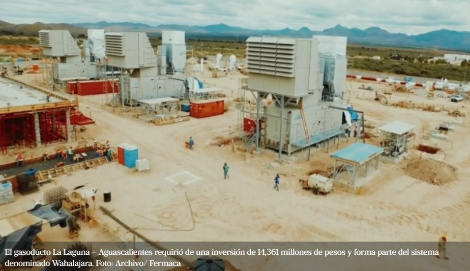 Inicia operaciones el gasoducto de La Laguna-Aguascalientes con una inversión de más de 14 mdp