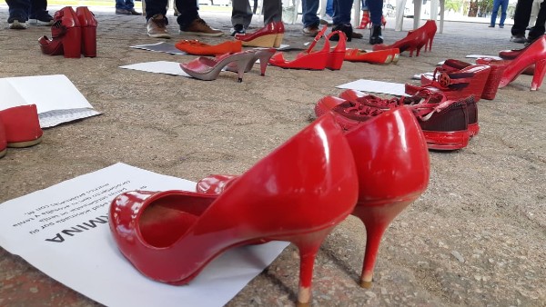 Movimiento Zapatos Rojos busca concientizar en Tamaulipas