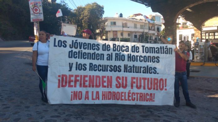 Protestan contra construcción de hidroeléctrica en río Los Horcones de Puerto Vallarta (Jalisco)