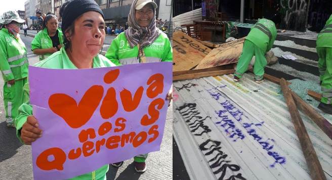 Trabajadora de limpia de CDMX alza la voz: “Prefiero barrer a ver más muertas”