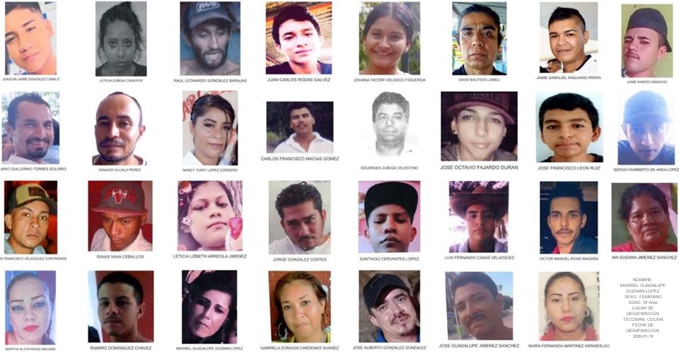Red Desaparecidos en Colima denuncian falta de apoyo, fiscalía reporta 26 personas desaparecidas