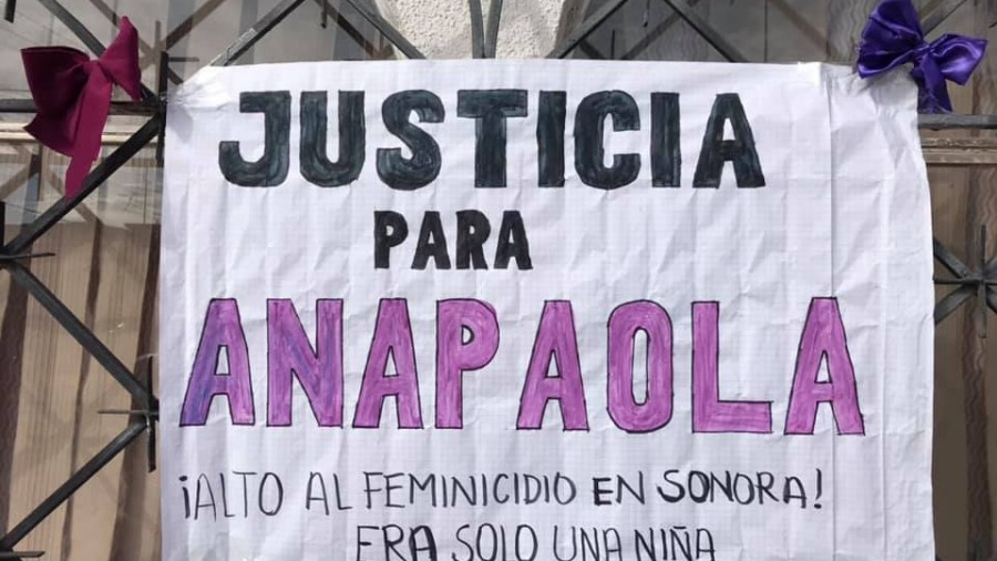 Desde casa, protestan sonorenses por feminicidio de la menor Anapaola en Nogales