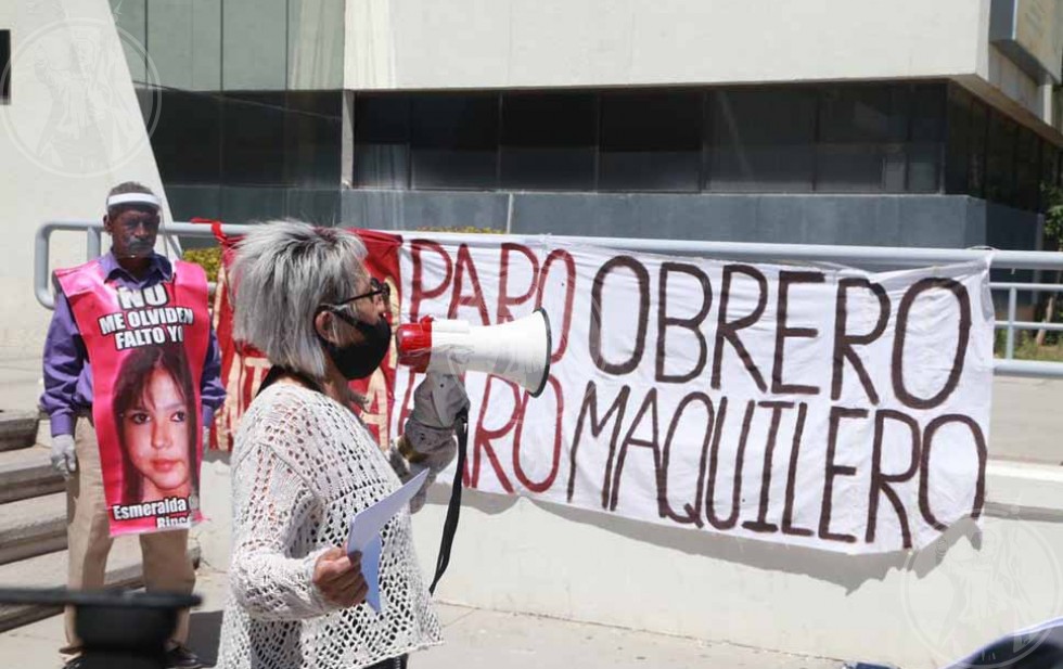 Protestan contra maquilas; exigen revelar cifra real de muertes por Covid (Ciudad Juárez)