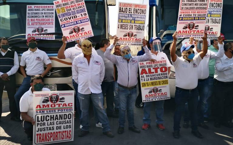 Autobuseros de pasaje y turismo sin trabajo desde enero (San Luis Potosí)