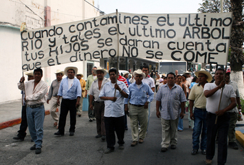 Movimiento de los “13 pueblos” contra la Unidad Habitacional “La Ciénega”, Mexico. (Morelos)