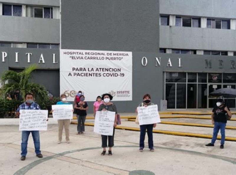 Piden reubicar a pacientes de hemodiálisis que tienen COVID-19 en el ISSSTE (Yucatán)