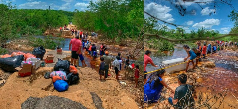 Puente ciudadano para ayudar a los damnificados en el sur de Yucatán