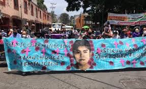 Familiares marchan en Chimalhuacán a 3 años del feminicidio de Diana (Estado de México)