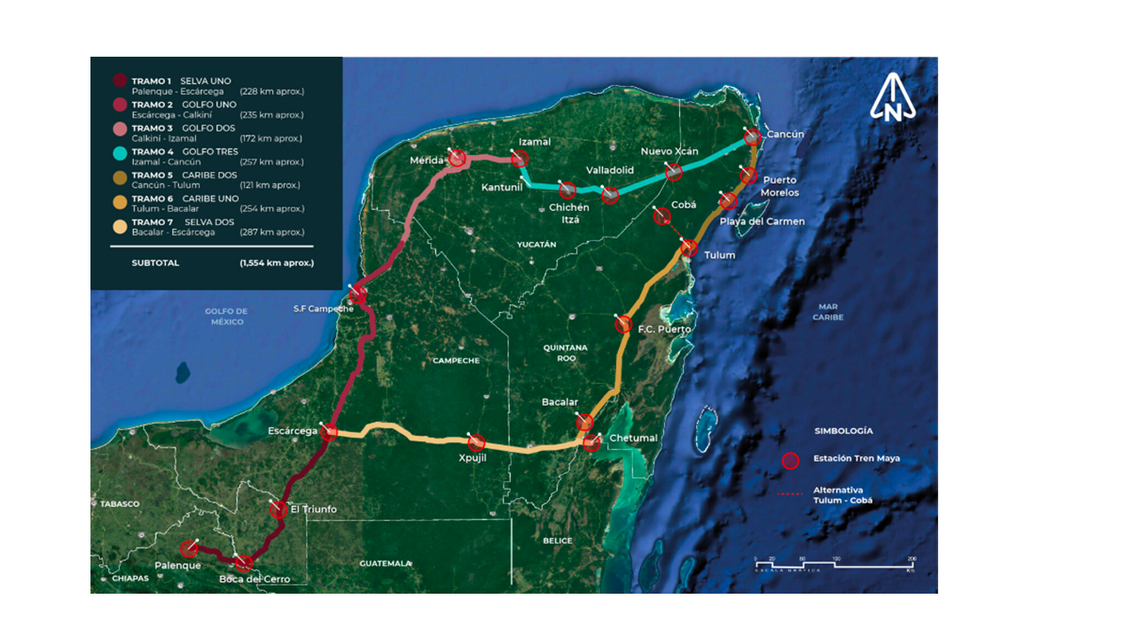 Los rostros (no tan) ocultos del mal llamado “tren maya”. Parte 3: Un mapa de las vías del tren capitalista.