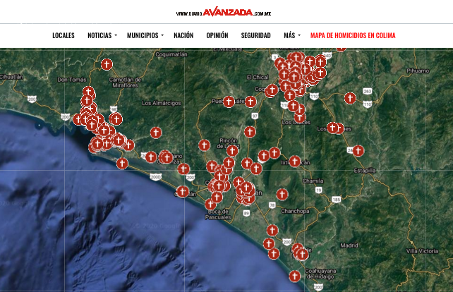 Datos oficiales del SESNSP “borran” 75 homicidios registrados en Colima en 2020