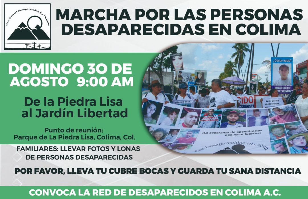 Familias de Colima marcharán por sus seres queridos desaparecidos este 30 de agosto