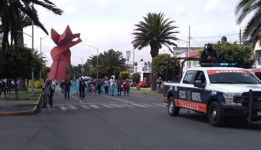 ¡Justicia para Alejandra!… Marchan feministas en Neza (Estado de México)