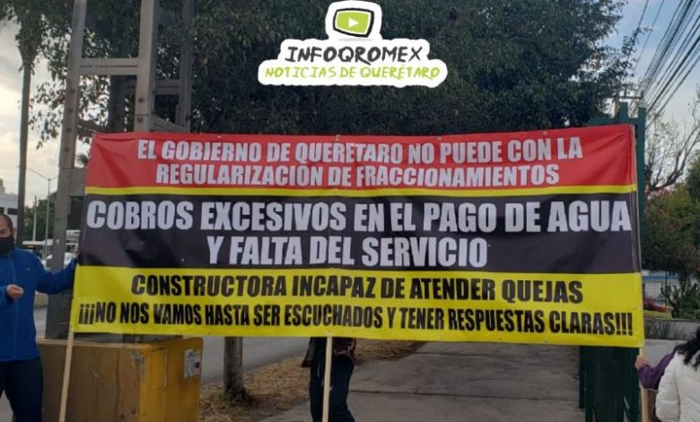 VECINOS PROTESTAN POR COBROS DE LA CEA DE HASTA 70 MIL PESOS SIN TENER SERVICIO (Querétaro)