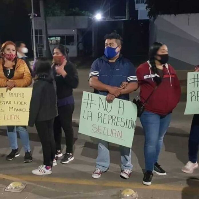 SETUAN exige la liberación de su líder (Nayarit)