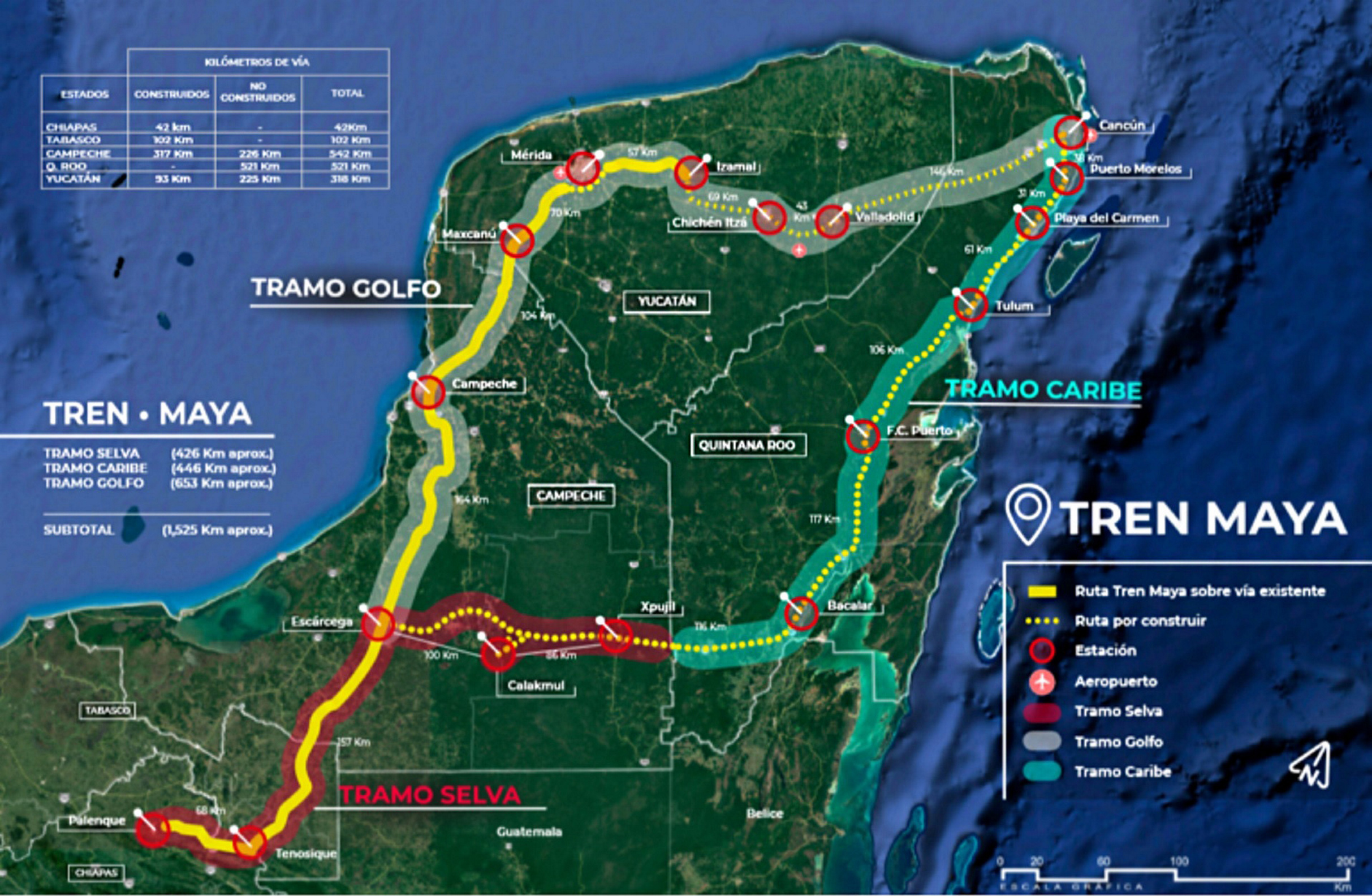 El mal llamado “Tren Maya” acumula tres nuevas suspensiones en Yucatán