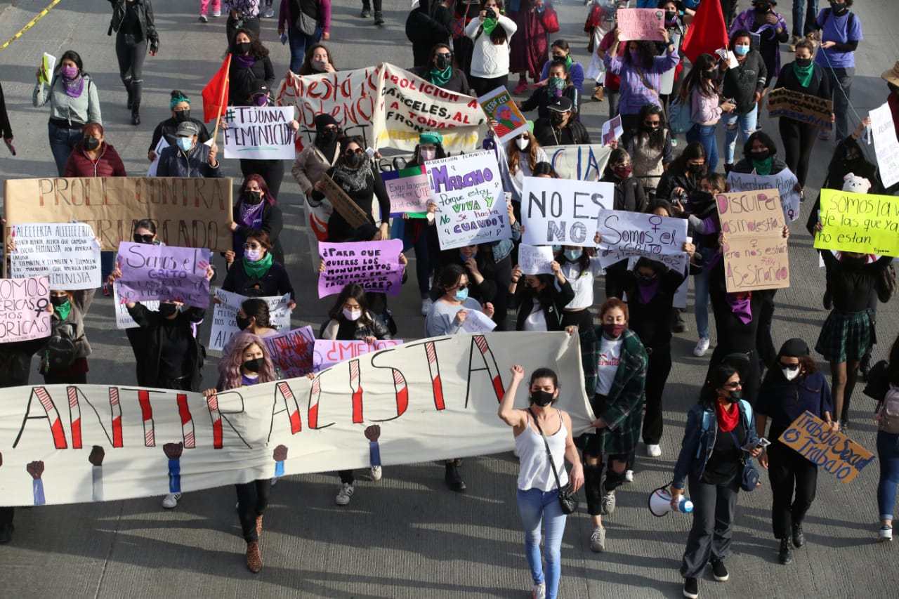 Mujeres piden justicia en Tijuana (Baja California)