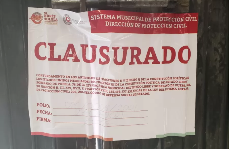 Clausuran perforación de pozo de Junghanns en Tlaxcalancingo por no contar con permisos (Puebla)