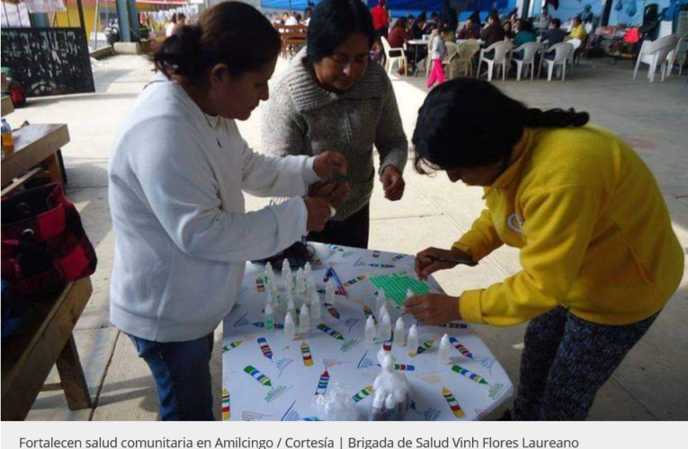 Fortalecen salud comunitaria en Amilcingo, Morelos.