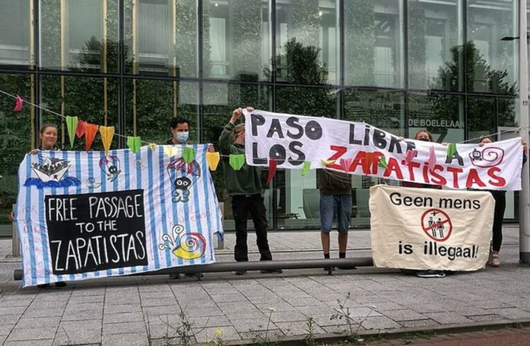 Semana de acciones en varias ciudades europeas para pedir vía libre para la delegación zapatista