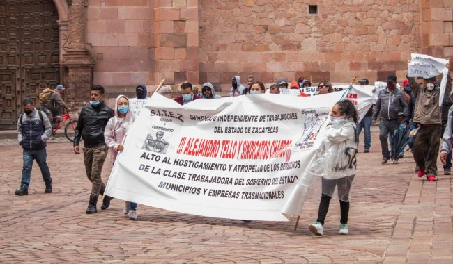 Se suma SITEZ a protestas contra reforma a la Ley de Issstezac (Zacatecas)