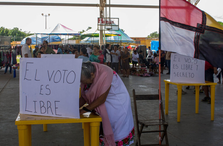 Pueblos mayas organizan sus propias consultas sobre las granjas de cerdos (Yucatán)