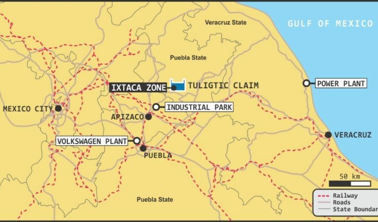 Ixtacamaxtitlán denuncia actividades de exploración ilegal de la minera Almaden Minerals (Puebla)