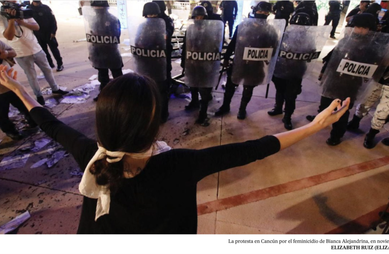 El día que la policía disparó, torturó y violó a manifestantes feministas en Cancún (Quintana Roo)